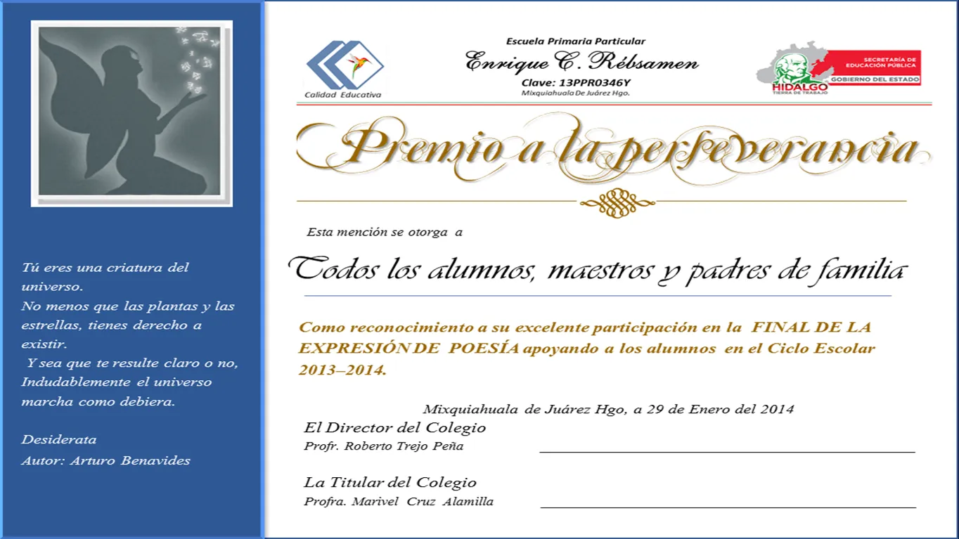 COLEGIO ENRIQUE C. REBSAMEN: RECONOCIMIENTO PARA ALUMNOS, MAESTROS ... COLEGIO ENRIQUE C. REBSAMEN: RECONOCIMIENTO PARA ALUMNOS, MAESTROS ...
