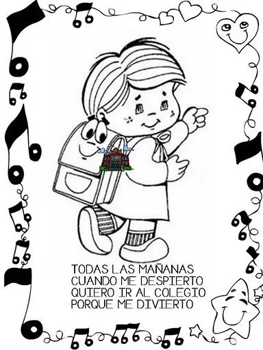 Colegio para pintar - Imagui