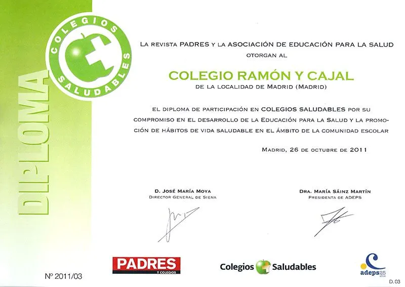 Colegio Ramón y Cajal: octubre 2011