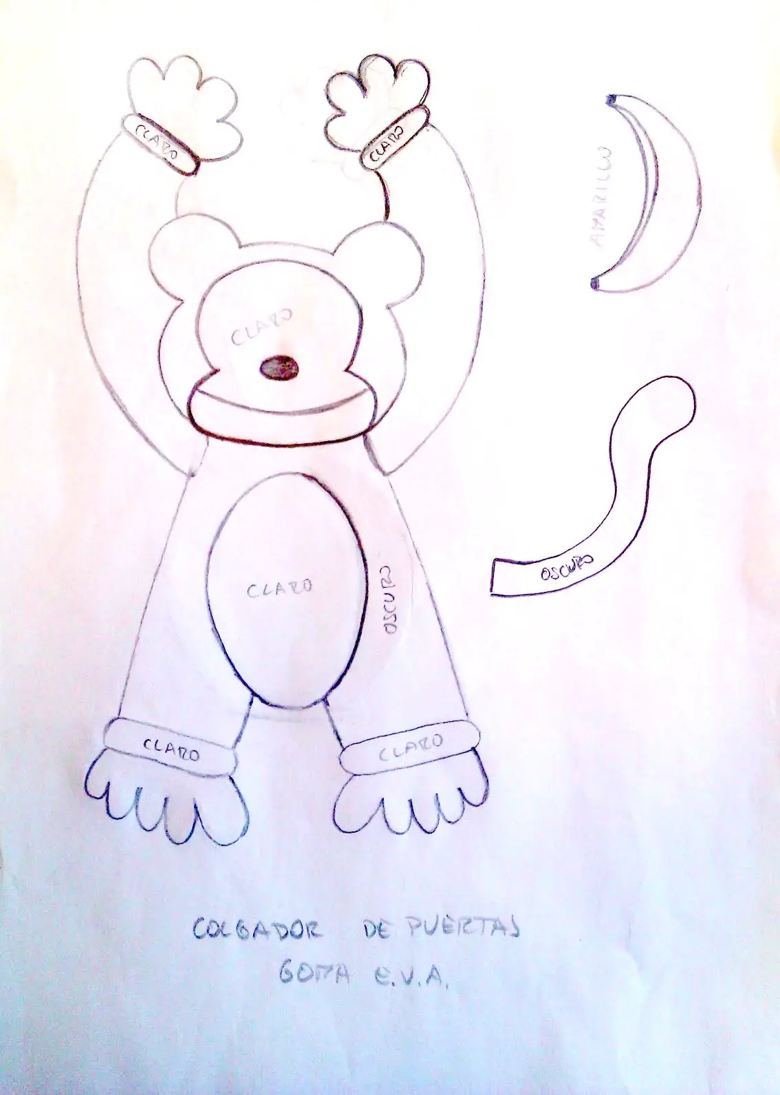 Cosas DivertidaS...: Colgadores de puerta con Goma Eva