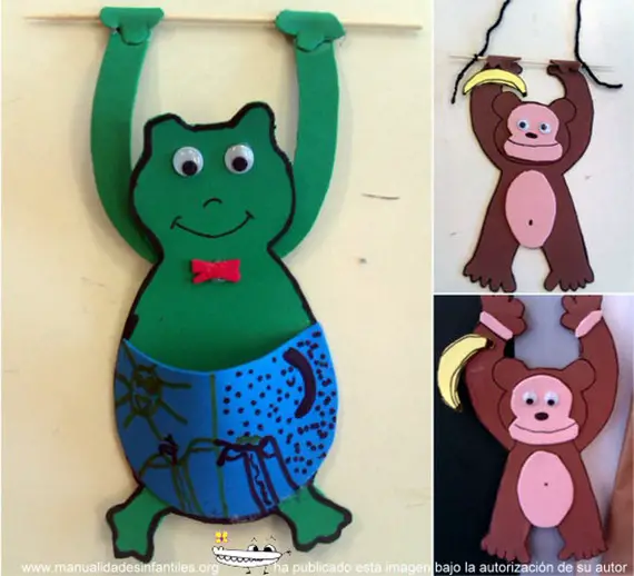 Colgadores de puerta de Goma Eva - Manualidades Infantiles Colgadores de puerta de Goma Eva - Manualidades Infantiles