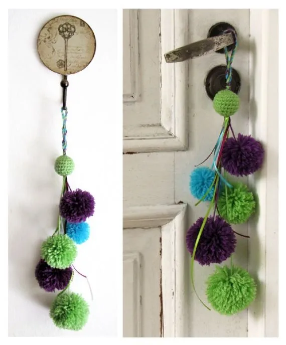 Colgante pompones - Adornos - Casa - 72735 | DIY - IDEAS ...