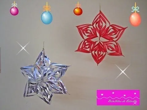 MANUALIDADES:Estrella Colgante 3D - YouTube MANUALIDADES:Estrella Colgante 3D - YouTube