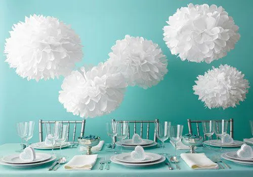 colgar bolas de papel para la decoración de la boda-imagen ... colgar bolas de papel para la decoración de la boda-imagen ...