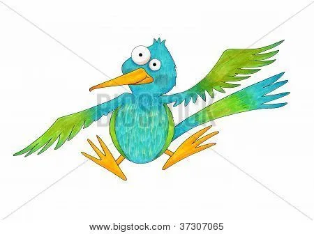Colibrí de dibujos animados lindo Fotos stock e Imágenes stock ...