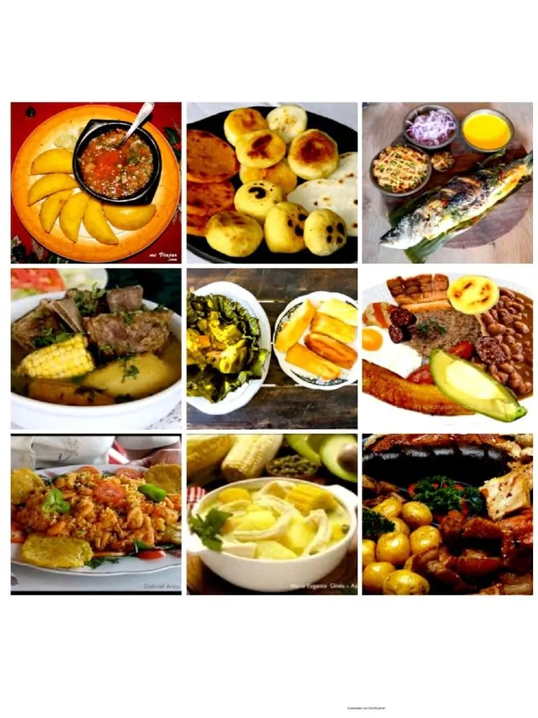 Collage de Comidas Tipicas de Colombia | PDF