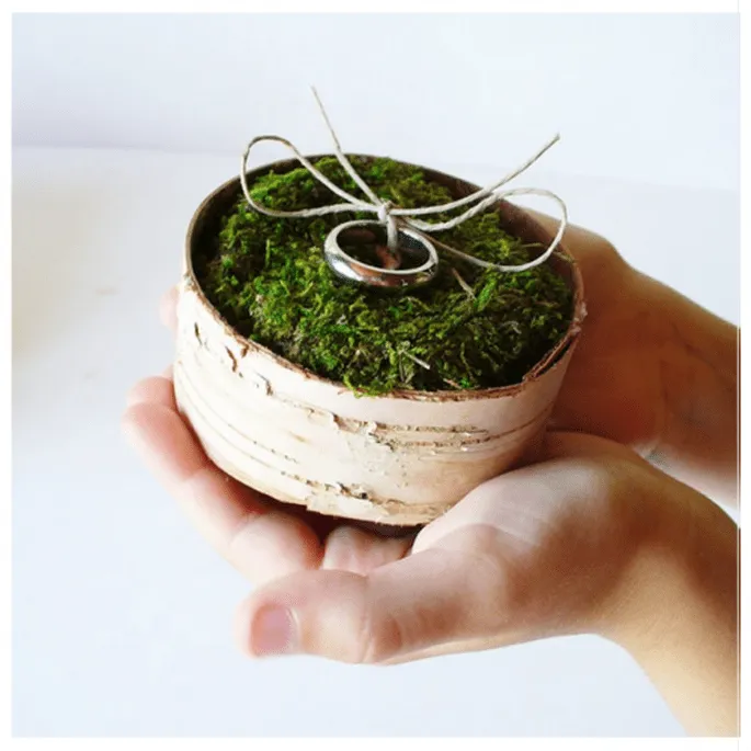 Collage de porta anillos hechos con musgo y naturaleza - Foro ...