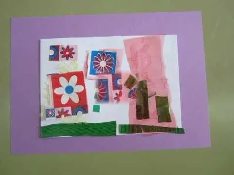 Nuestros collage de primavera (www.racoinfantil.com) - YouTube