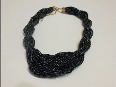 Collar de bolitas con nudo marinero. DIY - YouTube Collar de bolitas con nudo marinero. DIY - YouTube