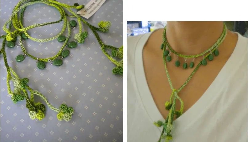 Collar de Crochet con Abalorios - Patrones Crochet Collar de Crochet con Abalorios - Patrones Crochet