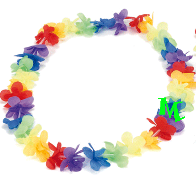 Collar hawaiano de flores económico - MundoGlobo Collar hawaiano de flores económico - MundoGlobo