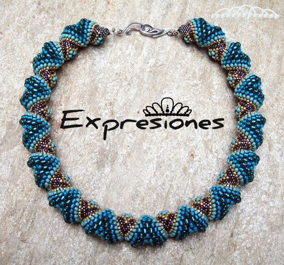 PULSERA EN MOSTACILLAS, TÉCNICA ESPIRAL | MIS MANUALIDADES | Pinterest