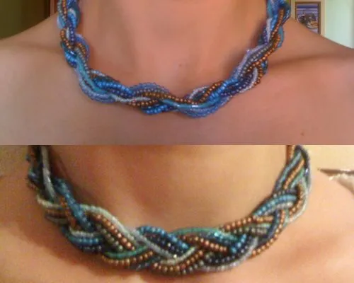 Como hacer collares de chaquira - Imagui
