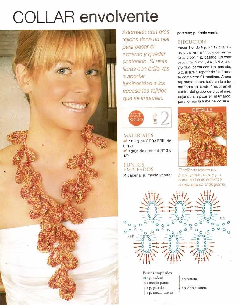 Collares de Crochet Patron - Patrones Crochet Collares de Crochet Patron - Patrones Crochet