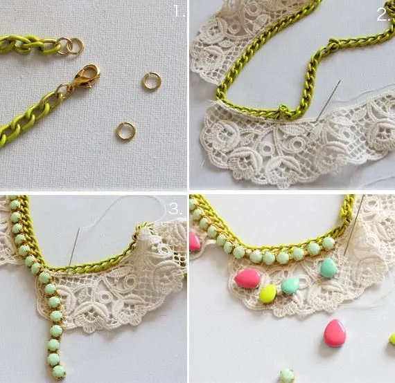 COMO HACER COLLARES on Pinterest | Collars, Trapillo and Tejido