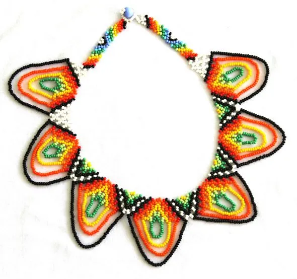 Collar Pectoral con Chaquiras - AA-008 - Collares en Chakiras de ...