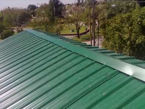 colocacion de chapas sobre losa de hormigon - YouTube