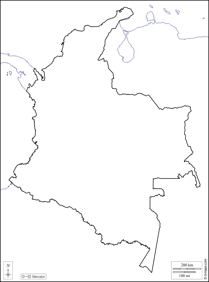 Colombia: Mapa gratuito, mapa mudo gratuito, mapa en blanco ... Colombia: Mapa gratuito, mapa mudo gratuito, mapa en blanco ...