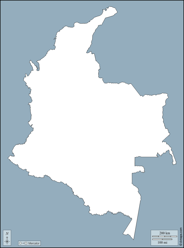 Colombia: Mapas gratuitos, mapas mudos gratuitos, mapas en blanco ... Colombia: Mapas gratuitos, mapas mudos gratuitos, mapas en blanco ...