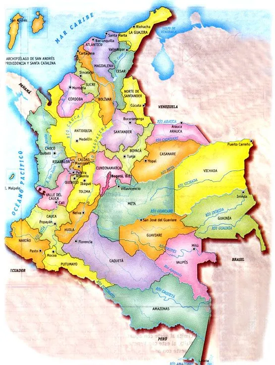 Colombia Sin Palabras!: Mapas de Colombia