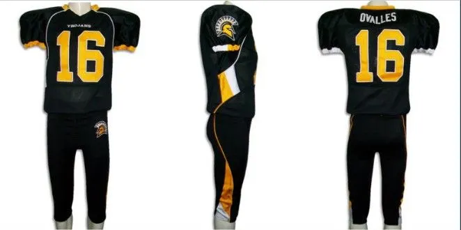 Color negro 100% transpirable poliéster uniforme de fútbol ...