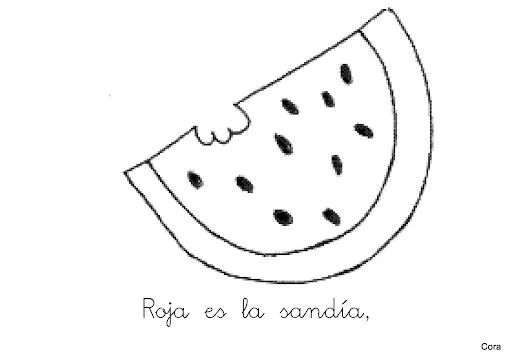 EL COLOR ROJO: DIBUJOS PARA PINTAR