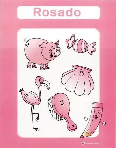 color rosado fichas infantiles para aprender los colores imprimir ... color rosado fichas infantiles para aprender los colores imprimir ...