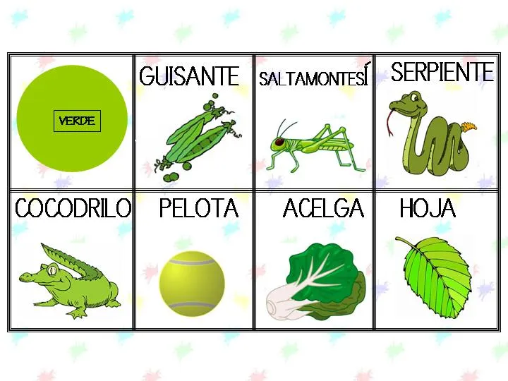 El color verde - Fichas de educación infantil El color verde - Fichas de educación infantil