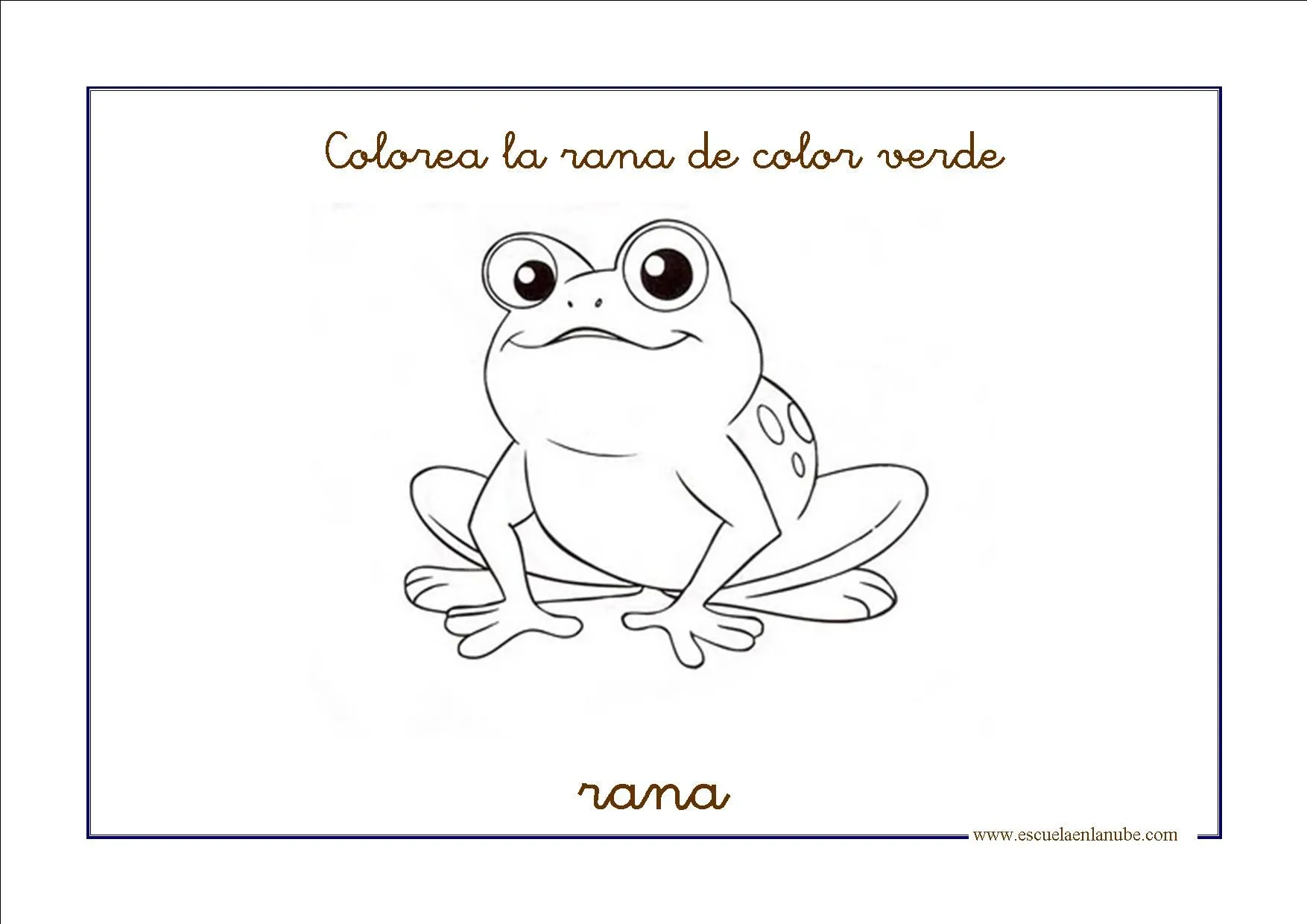 El color verde - Fichas de educación infantil El color verde - Fichas de educación infantil