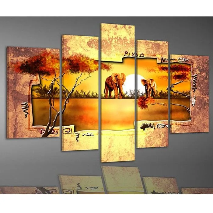 Nueva coloración de la pintura abstracta al óleo del paisaje del ... Nueva coloración de la pintura abstracta al óleo del paisaje del ...