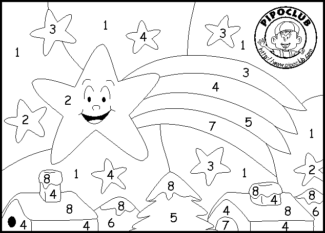 Free coloring pages of numeros en espanol