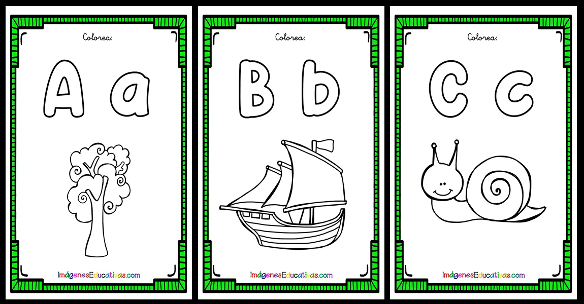 COLOREA EL ABECEDARIO – Imagenes Educativas COLOREA EL ABECEDARIO – Imagenes Educativas