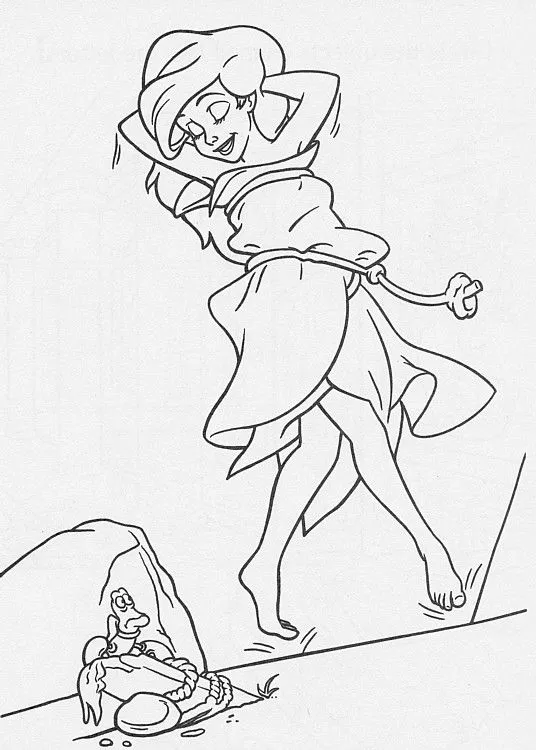 Imagenes de la princesa Ariel para colorear - Imagui
