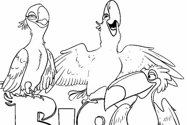 COLOREA TUS DIBUJOS: Aves de Película de Rió para colorear COLOREA TUS DIBUJOS: Aves de Película de Rió para colorear