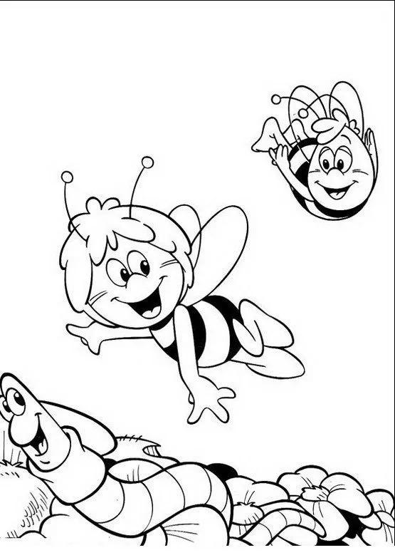 COLOREA TUS DIBUJOS: Abejas para colorear
