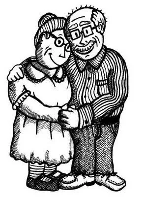 COLOREA TUS DIBUJOS: Ancianos para colorear y pintar