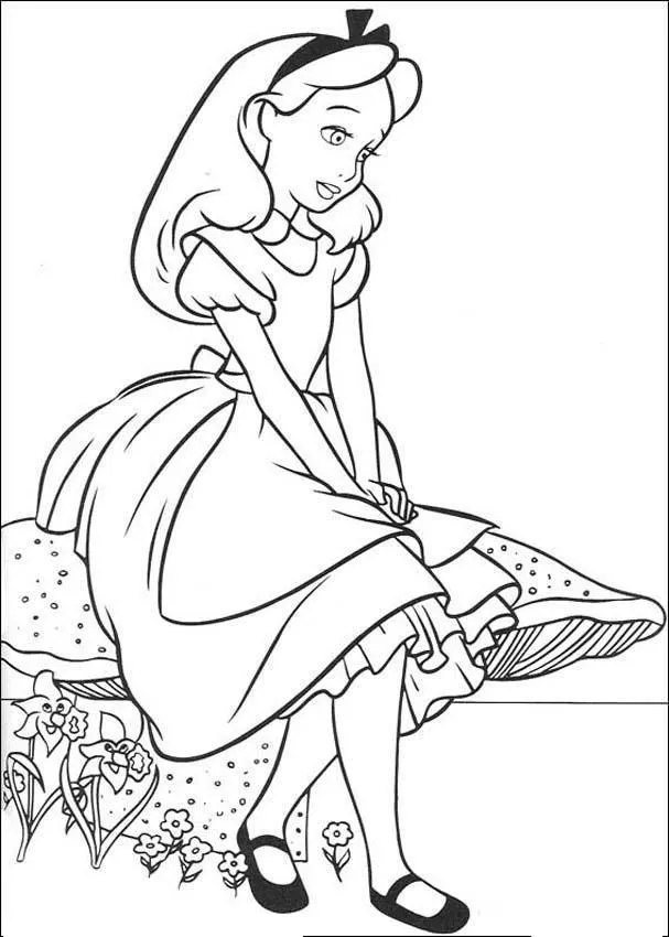 COLOREA TUS DIBUJOS: Alicia en el país de las maravillas para colorear COLOREA TUS DIBUJOS: Alicia en el país de las maravillas para colorear