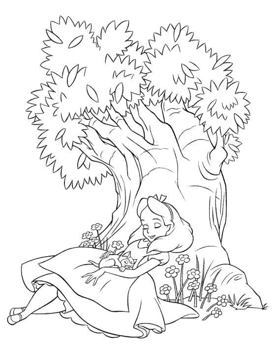 COLOREA TUS DIBUJOS: Alicia en el país de las maravillas para colorear