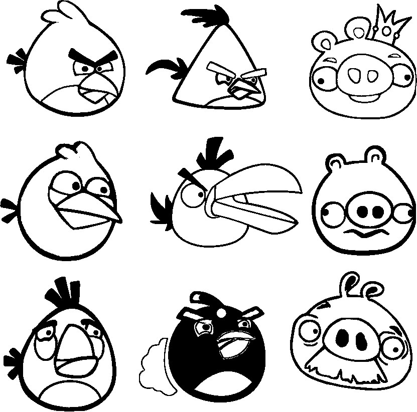 COLOREA TUS DIBUJOS: Angry Birds para colorear y pintar COLOREA TUS DIBUJOS: Angry Birds para colorear y pintar