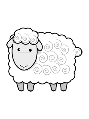 Ovejas para colorear animadas - Imagui
