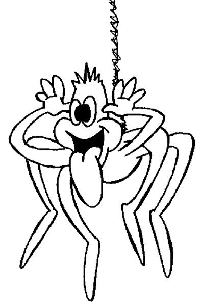 COLOREA TUS DIBUJOS: Araña graciosa para colorear y pintar COLOREA TUS DIBUJOS: Araña graciosa para colorear y pintar