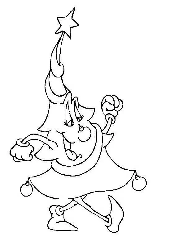 COLOREA TUS DIBUJOS: Árbol navideño caminando y sonriendo para ... COLOREA TUS DIBUJOS: Árbol navideño caminando y sonriendo para ...