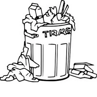 COLOREA TUS DIBUJOS: Basura para colorear