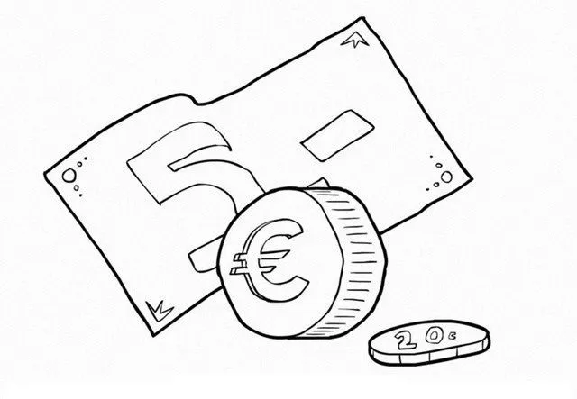 COLOREA TUS DIBUJOS: Billetes para colorear COLOREA TUS DIBUJOS: Billetes para colorear