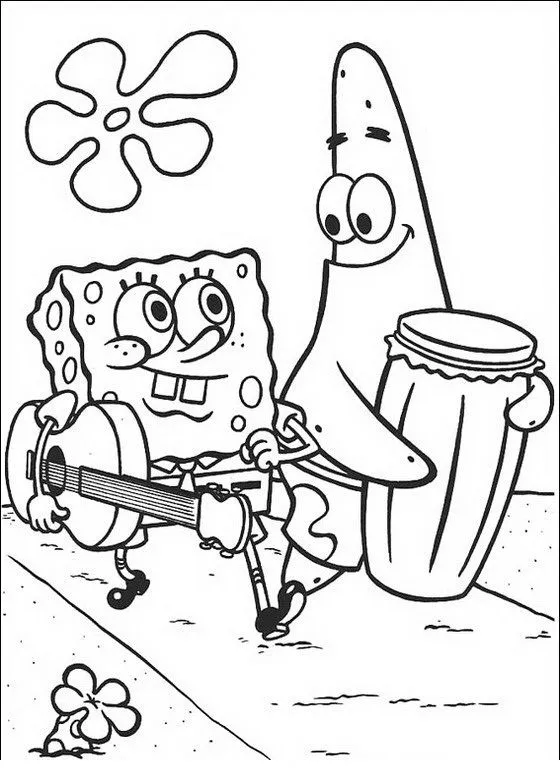 COLOREA TUS DIBUJOS: Bob Esponja y Patricio Estrella para colorear COLOREA TUS DIBUJOS: Bob Esponja y Patricio Estrella para colorear