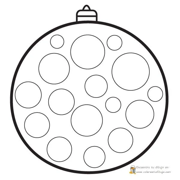 COLOREA TUS DIBUJOS: Bolas de Navidad con círculos para colorear ... COLOREA TUS DIBUJOS: Bolas de Navidad con círculos para colorear ...