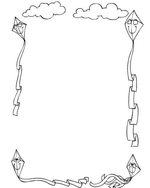 COLOREA TUS DIBUJOS: Bordes para colorear e imprimir COLOREA TUS DIBUJOS: Bordes para colorear e imprimir