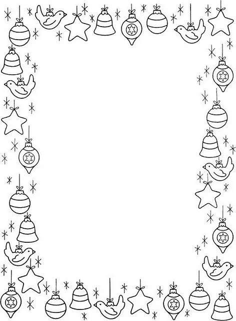 COLOREA TUS DIBUJOS: Borde Navideño para colorear e imprimir ... COLOREA TUS DIBUJOS: Borde Navideño para colorear e imprimir ...