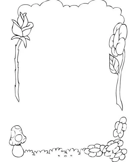 COLOREA TUS DIBUJOS: Bordes para colorear e imprimir COLOREA TUS DIBUJOS: Bordes para colorear e imprimir