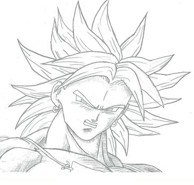 Imagenes de goku vs broly para dibujar - Imagui